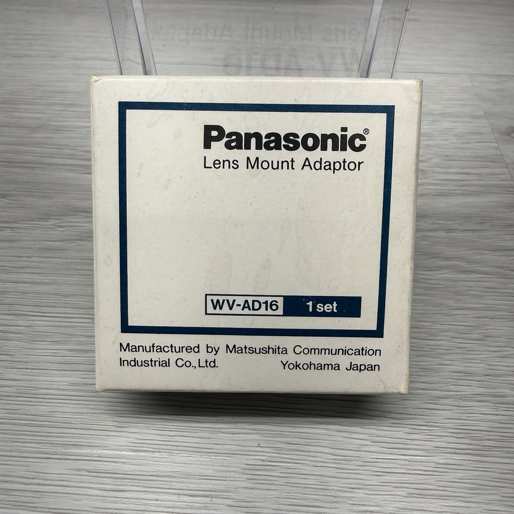 Vintage Panasonic WV-AD16 Lens Mount Adaptor - Made In Japan - NEW IN BOX